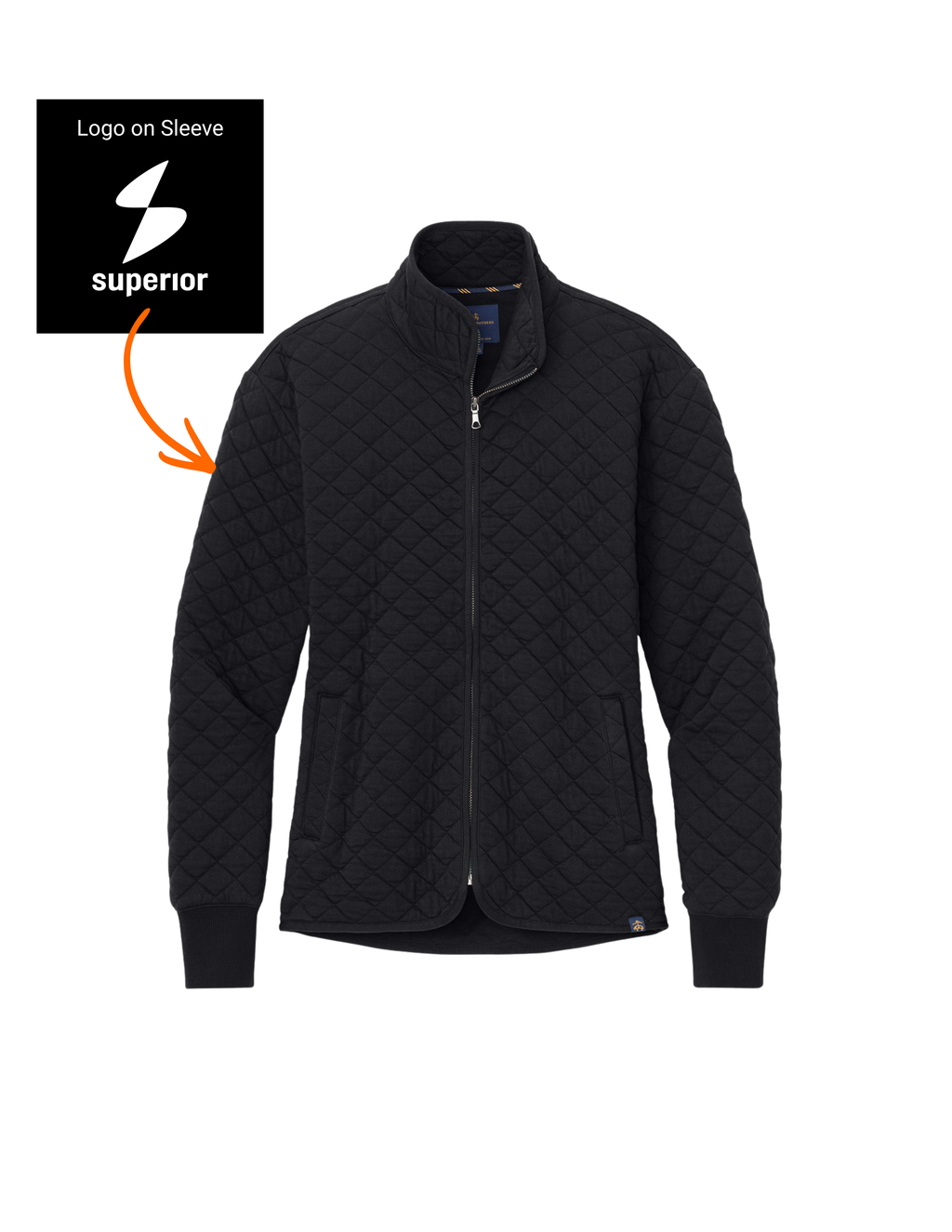 Brooks Brothers Diamond Quilted Full Zip