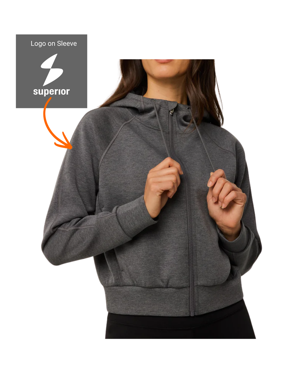 Greyson Kristina Melange Full-Zip Sweatshirt